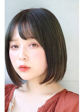 アンドヘアー 西葛西(&-HAIR) 大人インナーカラーボブ