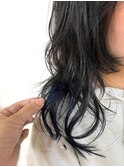 大人可愛いくびれひし形ウルフレイヤー/くせ毛風パーマ/小顔