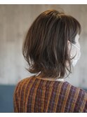 外ハネグラデーションボブ