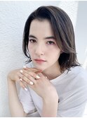 ラフストレート_ハイライトカラーセミウェットウェーブ_37645