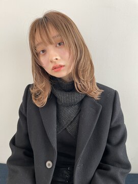 トレス(TRESS) ボブルフ/くびれヘア/オリーブアッシュ/エアリーミディ