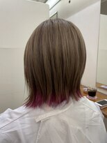 美容室アミューア インナーカラー裾見え★