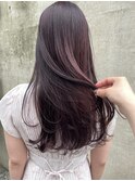 *ブリーチなしラズベリーピンクブラウンワインレッドカラー