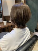 黒髪/ボブルフ/ネビージュ/小顔/ワンレン/髪質改善/グレージュ