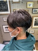 マッシュベースセンターパートパーマ