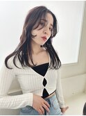 姫カットレイヤー・ハンコック風レイヤー・ウルフカット・黒髪