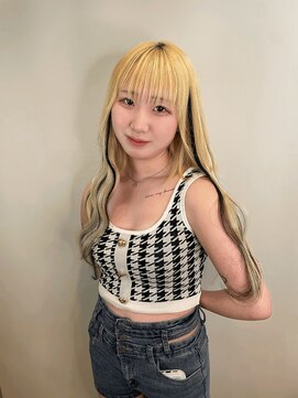 アール バイ ニーナ(R by NINA) 【R Saya】ホワイトブロンド×ポイントカラー