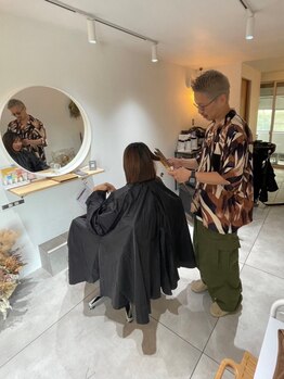 ガレージヘア(GARAGE HAIR)の写真/【幸田】素敵なスタイルを保てるように◇お客様のお悩みに合わせて、お手入れ方法をしっかりとアドバイス◎