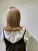 10代/20代★ブリーチ×ミルクティーカラー