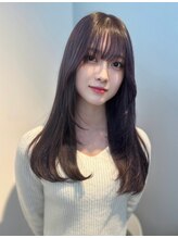 レイヤーカット×ストレート*[渋谷駅/顔周りカット/前髪カット]