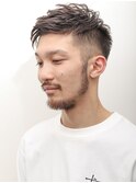束感ショートマッシュパーマウルフ波巻きハイライト317