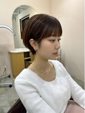 キュオンシア(CUEON. ciea) マッシュショート×オレンジブラウン