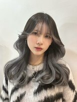 ロア 福岡天神本店(LORE) ダブルカラーミルクティーピンクベージュカラーハイトーンカラー