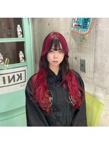 インク 渋谷(INK.)&nbsp;フェイスフレーミング×赤グラデーション