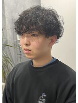 ネクストフォーヘアー(NEXT for hair)&nbsp;波巻きパーマ  刈り上げマッシュ  プードルパーマ