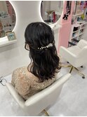 ハーフアップ