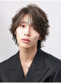 韓国カルマパーマフェザーショートセンターパートシャドウパーマ