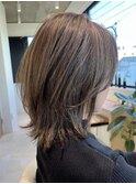 【ミディアムレイヤー】髪質改善くすみベージュ◎20代～50代