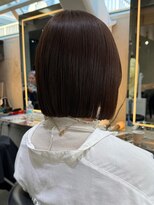 イメチェン外ハネボブ美髪ワイドバング/ショートボブ髪質改善