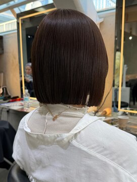 ロンド 表参道店(Lond) イメチェン外ハネボブ美髪ワイドバング/ショートボブ髪質改善