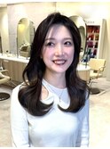 韓国ヘア/くびれレイヤー/顔まわりカット/縮毛矯正/髪質改善