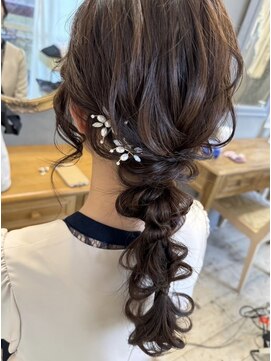 ヘアメイクアンドセットサロン リッコ(Hair make&set salon Ricco) 王道ゆるふわ編み下ろしヘア
