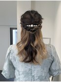 ハーフアップアレンジ/ヘアセット/ヘアアレンジ/表参道/原宿
