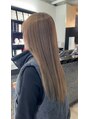 サインヘアー 静岡(sign hair) 派手すぎない肌なじみのいい明るめミルクティー♪