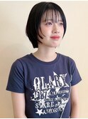 顔まわりレイヤーボブ