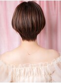 シースルーバング大人美人丸みショートマッシュY上尾30代40代