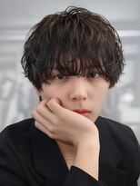 オーシャントーキョー 仙台(OCEAN TOKYO)&nbsp;黒髪マッシュパーマツーブロックショートビジネス眉毛仙台