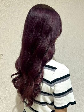 ビューティシモ 川越(Beautissimo) ラベンダーカラー ハイトーン 髪質改善カラー ロングヘア