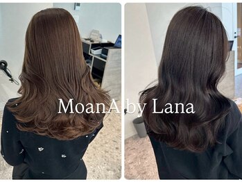 モアナ バイ ラナ(MoanA BY LANA)の写真/上品な仕上がりに満足度◎【[うる艶グレイカラー]白髪染カラー+カット+髪質改善トリートメント】 
