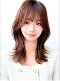 20代レイヤー◎くびれロング×透明感春夏カラー