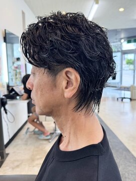 ガーデン 西川田店(garden) 宇都宮メンズ波巻きスパイラルパーマ波巻きパーマセンターパート