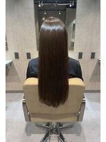 エンブレス(EnBlesS) ロング レイヤーカット 顔周り ベージュブラウン 前髪 10代20代