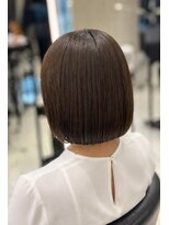 パーマ落としラボ アピッシュ 銀座(apish)&nbsp;パーマ落としストレート艶髪ボブ美髪改善カット