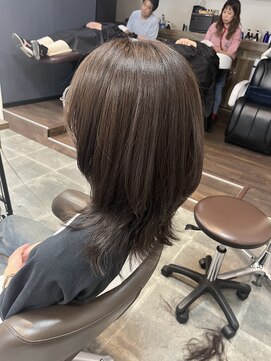 バセット バイ アルター 鎌取店(basset by aL-ter) ダークパープル/ナチュラルショート/ミルクブラウン/夏/鎌取