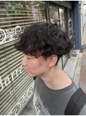 波巻きパーマ/波巻きスパイラル/シャドウパーマ/メンズカット