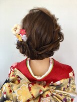 コアフィールみま 鴨島店 成人式ヘアアレンジ