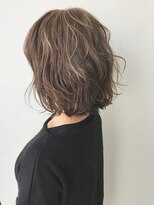 ビグディーサロン(BIGOUDI SALON)&nbsp;外国人風ハイライト×ロブ