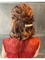 美容室 アイディー i-dee&nbsp;ゆるふわハーフアップ