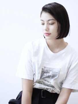 ココ 本八幡(KOKO) 黒髪クラゲヘアーオリーブグレー小顔ココアベージュ丸型卵型ボブ