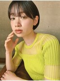 ○大人可愛い耳かけコンパクトショートボブ