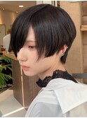 ヘアドネーションショートカットのアースカラー似合わせカット