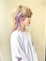 ノブレス(NOBLESSE)&nbsp;ショートウルフ/レインボーインナーカラー/nagata