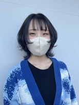 カリーナコークス 原宿 渋谷(Carina COKETH) ブルーブラック/インナーカラー/ダブルカラー/レイヤーカット