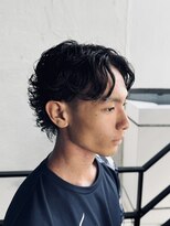 スレイ 西宮(SLAY)&nbsp;波巻きハイライトアップバングツーブロックマッシュ