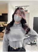 ☆韓国スタイル☆ボルドーカラー☆ピンクレッド☆ブリーチ無し☆