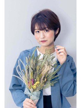 スノードロップ 高円寺店(Snowdrop) 黒髪/ボブルフ/ネビージュ/小顔/ワンレン/高円寺/髪質改善/前髪